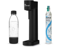 Saturator do wody i akcesoria Saturator DAFI PushAir z nabojem CO2 + butelka 0,7 - czarny